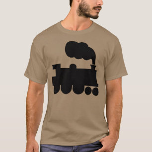 Steam Train Symbol - Black T-Shirt