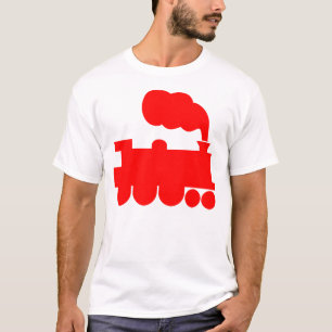 Steam Train Symbol - Red T-Shirt