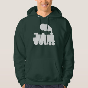 Steam Train Symbol - White Hoodie