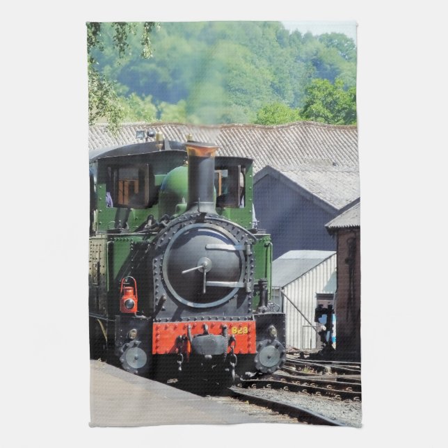 STEAM TRAIN   TEA TOWEL (Vertical)