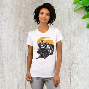 Steam Train Womens T-Shirt