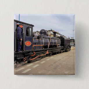 STEAM TRAINS 15 CM SQUARE BADGE