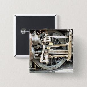 STEAM TRAINS 15 CM SQUARE BADGE