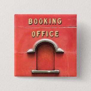 STEAM TRAINS 15 CM SQUARE BADGE