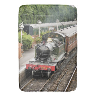 STEAM TRAINS BATH MAT