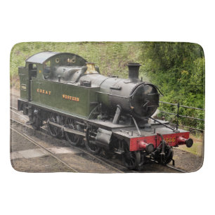 STEAM TRAINS BATH MAT
