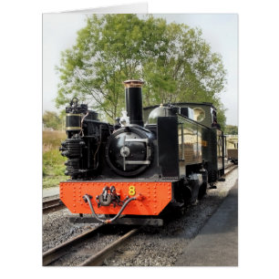 STEAM TRAINS BIG GREETINGS CARD