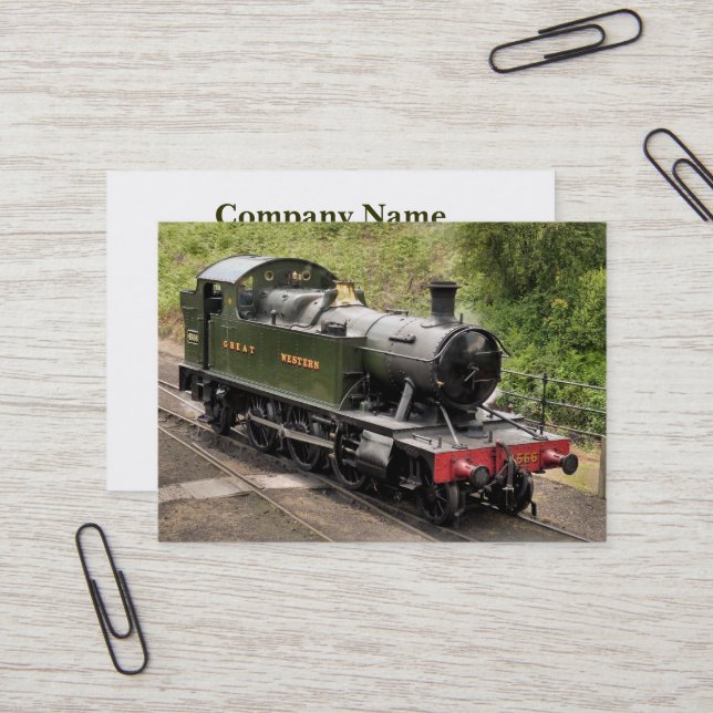 STEAM TRAINS BUSINESS CARD (Front/Back In Situ)