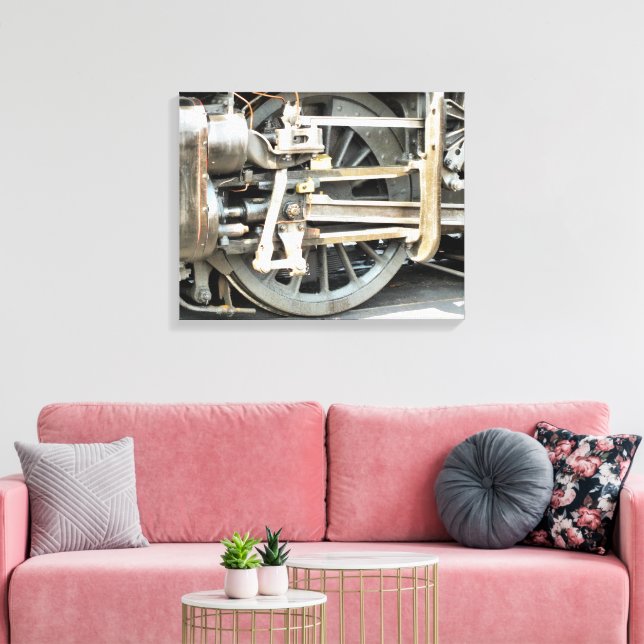 STEAM TRAINS CANVAS PRINT (Insitu(LivingRoom))