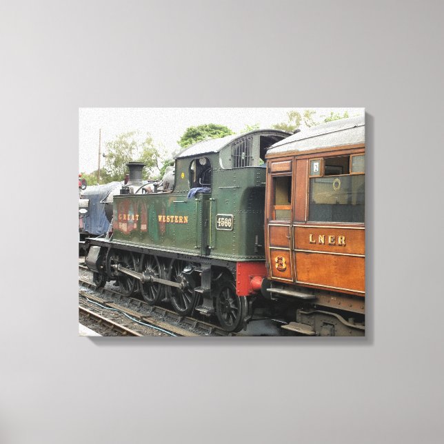 STEAM TRAINS CANVAS PRINT (Front)