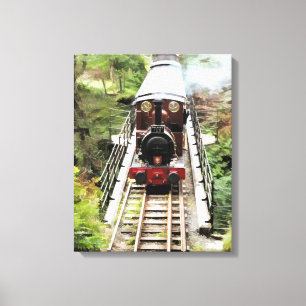 STEAM TRAINS CANVAS PRINT