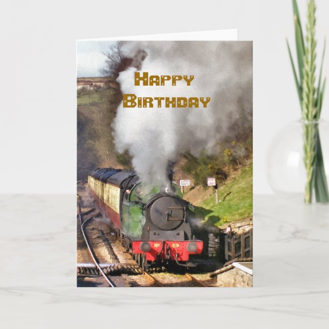 STEAM TRAINS CARD (Front)