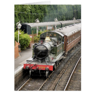 STEAM TRAINS CARD