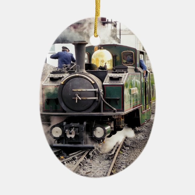 STEAM TRAINS CERAMIC TREE DECORATION (Front)