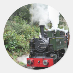 STEAM TRAINS CLASSIC ROUND STICKER