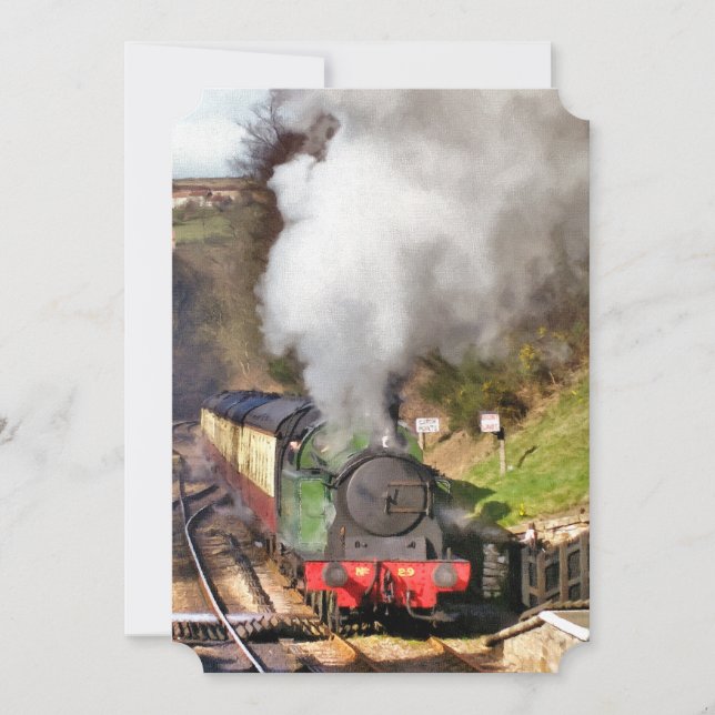 STEAM TRAINS INVITATION (Front)