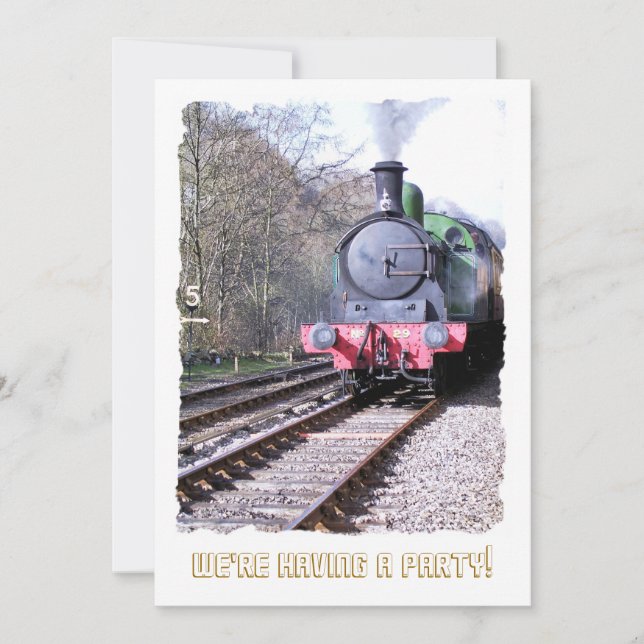 STEAM TRAINS INVITATION (Front)