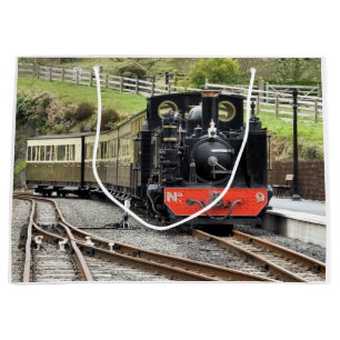 STEAM TRAINS LARGE GIFT BAG