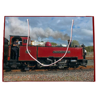 STEAM TRAINS LARGE GIFT BAG