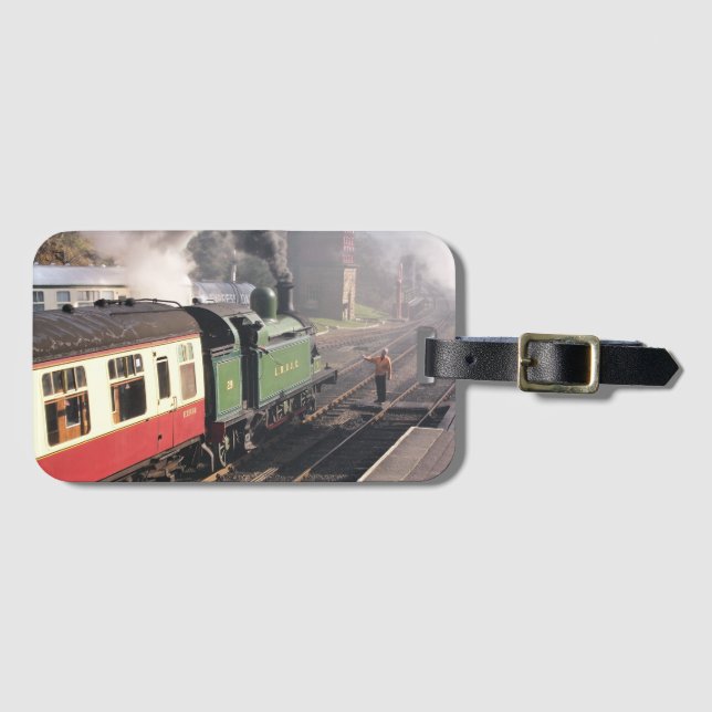 STEAM TRAINS LUGGAGE TAG (Front Horizontal)