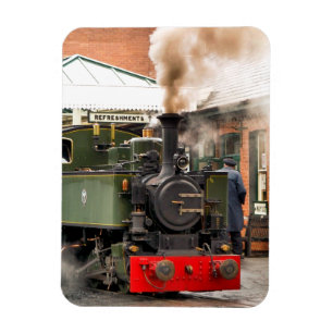 STEAM TRAINS MAGNET