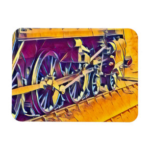 STEAM TRAINS MAGNET