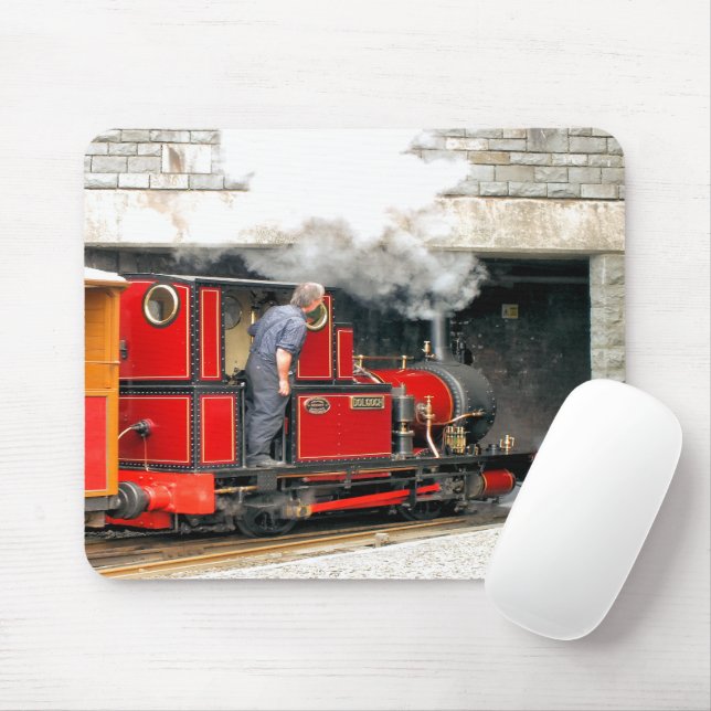 STEAM TRAINS MOUSE PAD (With Mouse)