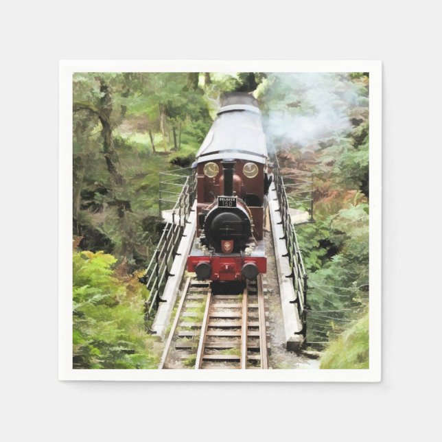 STEAM TRAINS NAPKIN (Front)