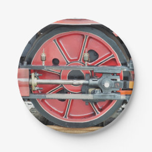 STEAM TRAINS PAPER PLATE