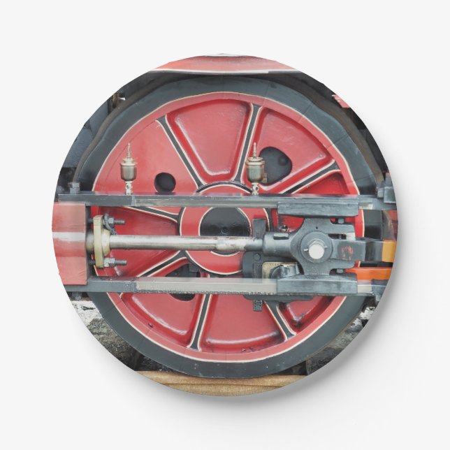 STEAM TRAINS PAPER PLATE (Front)