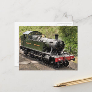 STEAM TRAINS POSTCARD