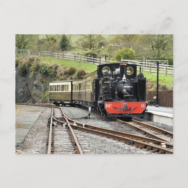 STEAM TRAINS POSTCARD (Front)