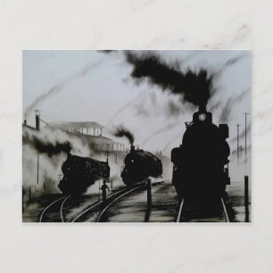 Steam-Trains Postcard