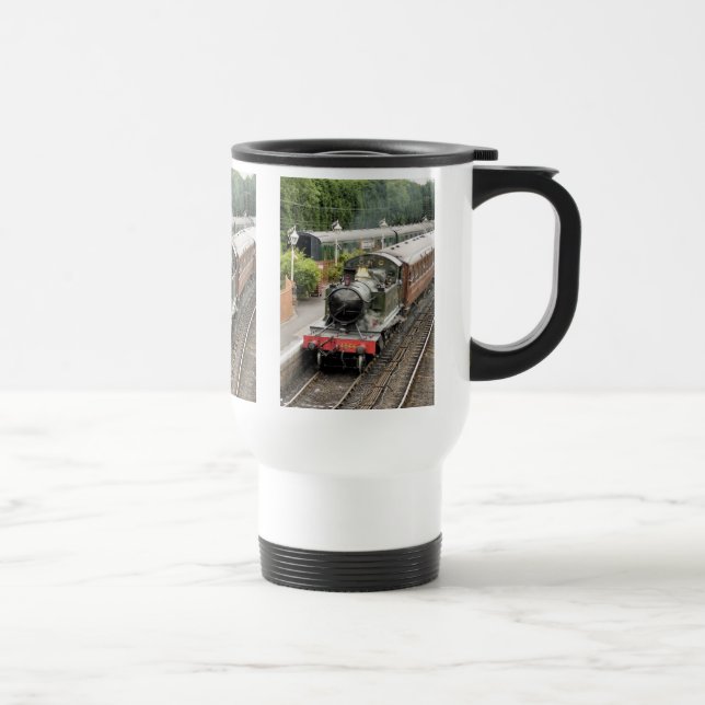 STEAM TRAINS TRAVEL MUG (Right)