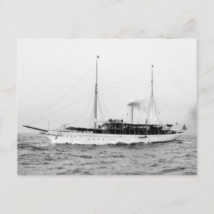 Steam Yacht Emerald, early 1900s Postcard