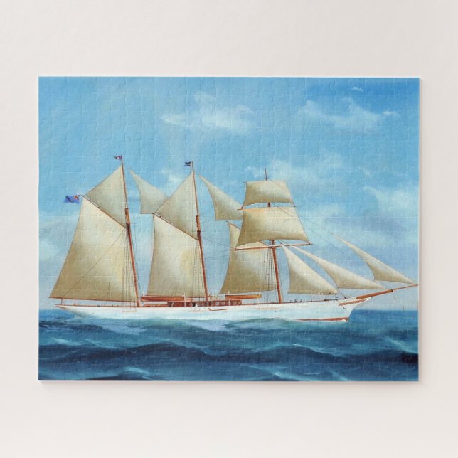 Steam Yacht Lady Torfrida 1910 Jigsaw Puzzle (Horizontal)
