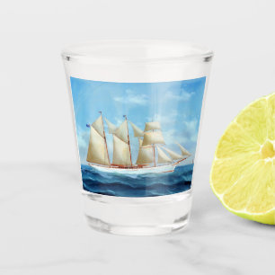 Steam Yacht Lady Torfrida 1910 Shot Glass