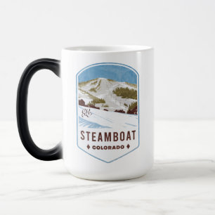 Steamboat Colorado Ski Badge Magic Mug