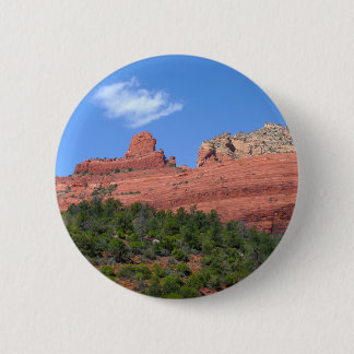 Steamboat Rock in Sedona Arizona Photography 6 Cm Round Badge