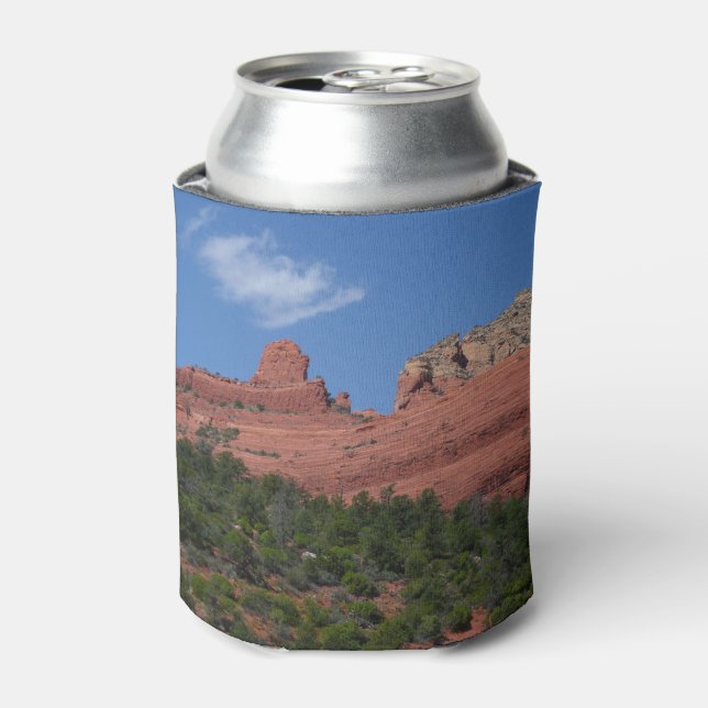 Steamboat Rock in Sedona Arizona Photography Can Cooler (Can Front)
