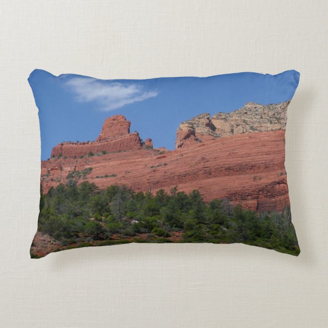 Steamboat Rock in Sedona Arizona Photography Decorative Cushion (Front)