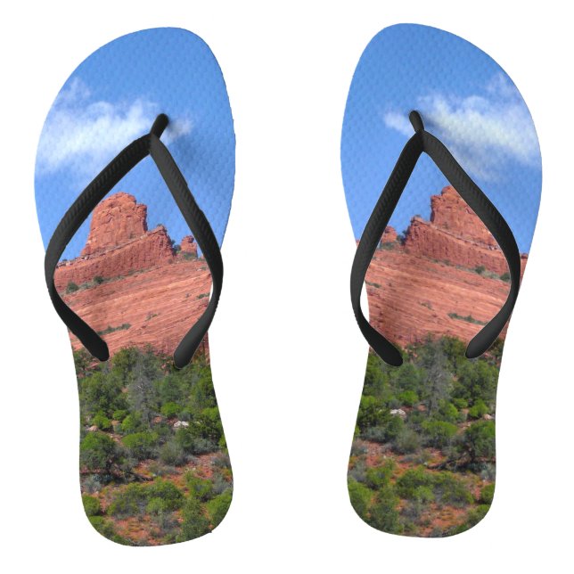 Steamboat Rock in Sedona Arizona Photography Jandals (Footbed)