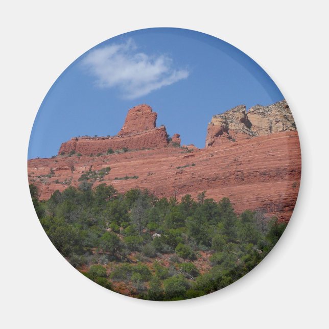 Steamboat Rock in Sedona Arizona Photography Magnet (Front)