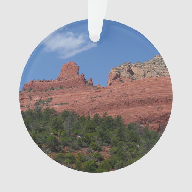 Steamboat Rock in Sedona Arizona Photography Ornament (Front)