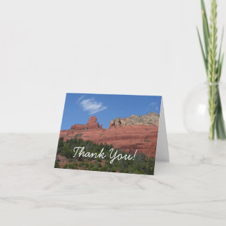 Steamboat Rock in Sedona Arizona Photography Thank You Card