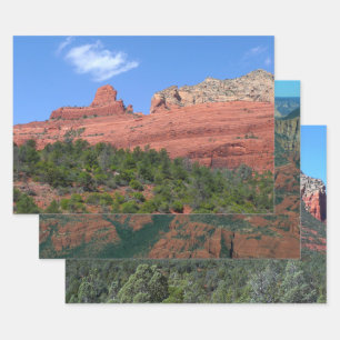 Steamboat Rock in Sedona Arizona Photography Wrapping Paper Sheet