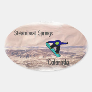 Steamboat Snowboard sticker