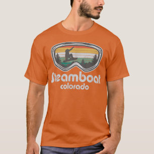 Steamboat Snowboarding Resort Retro Colorado Snowb T-Shirt