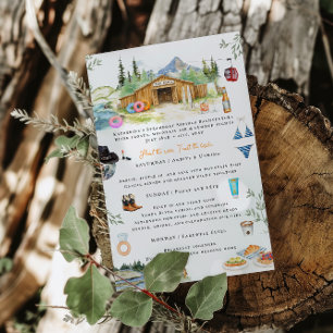 Steamboat Springs Bachelorette Weekend Itinerary Invitation