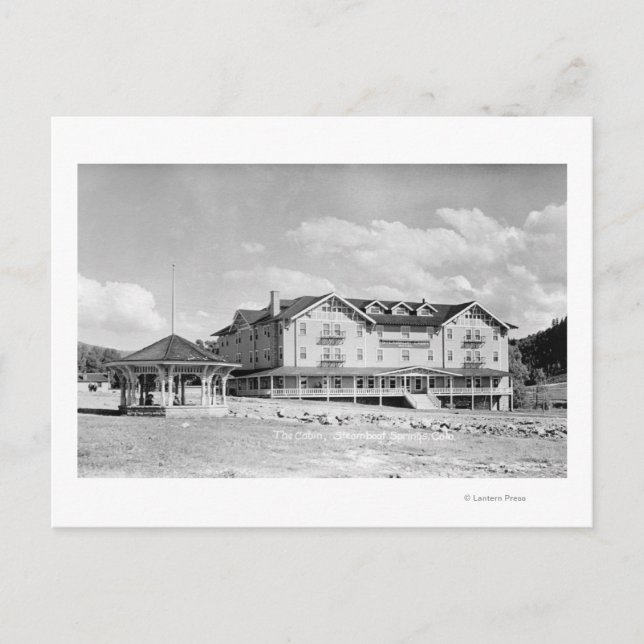 Steamboat Springs, CO Lodge and Cabins Photograp Postcard (Front)